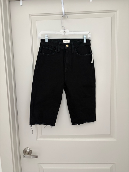 Favorite Daughter Pants - Favorite Daughter Black High-Rise Denim Bermuda Shorts NWT size 25
